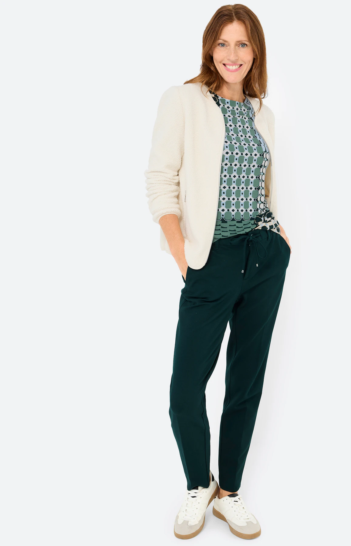 Shirt met print all-over, groen