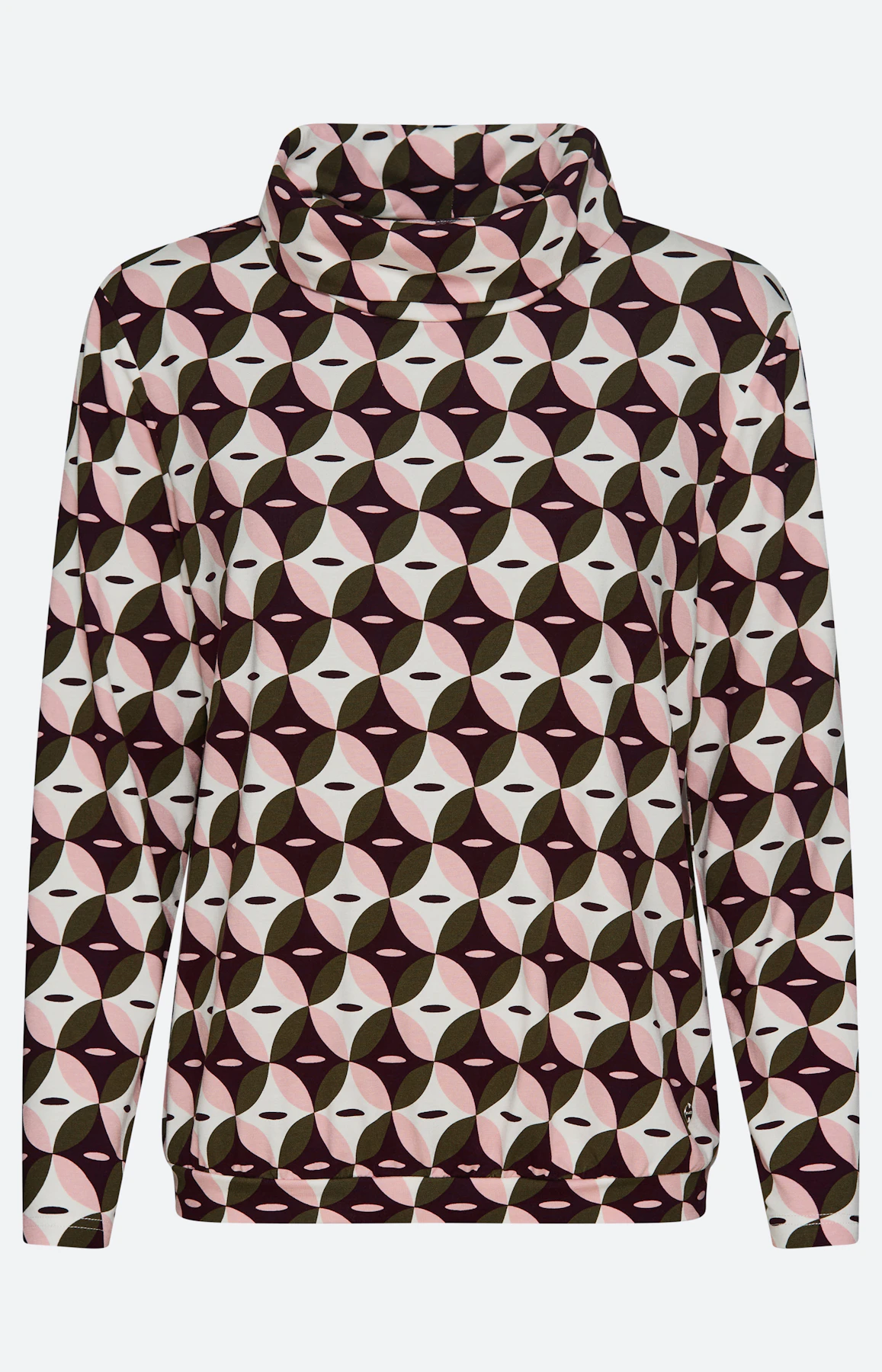 Shirt met grafisch motief, olijf