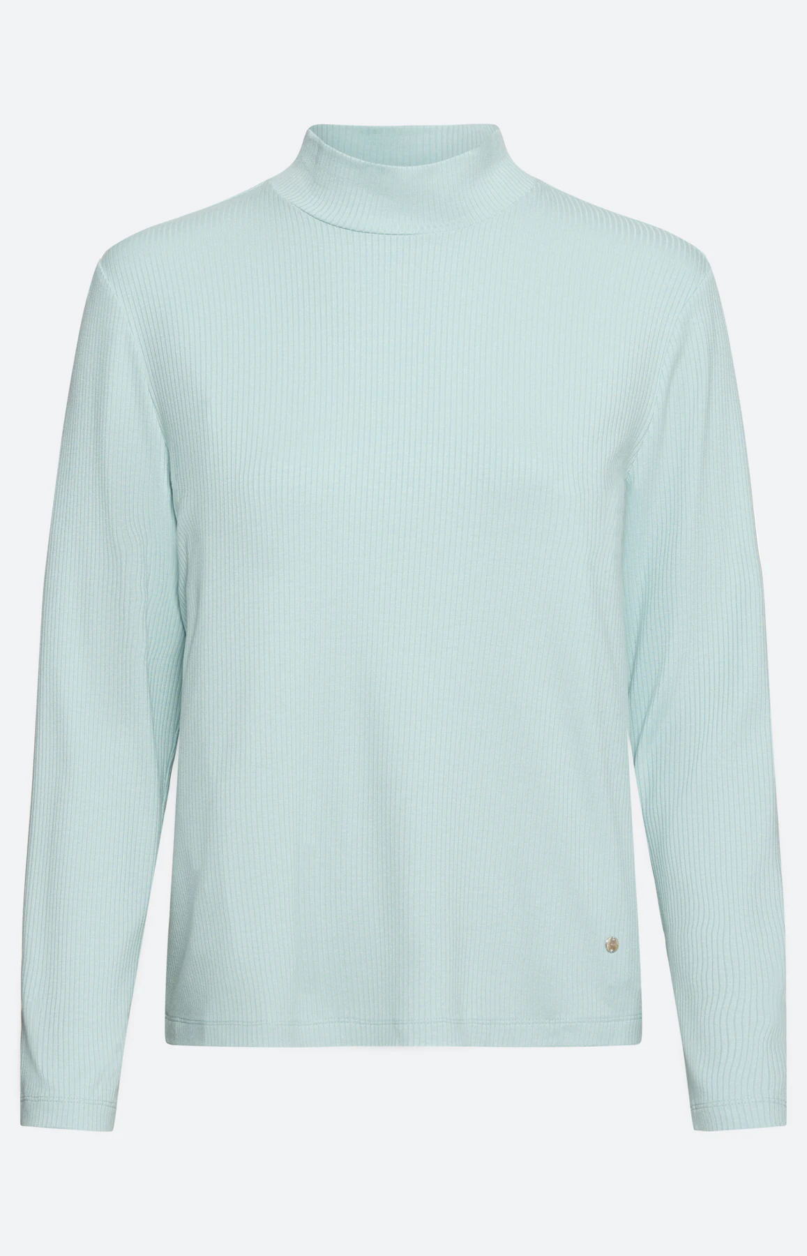 Shirt met opstaande halsboord, mint