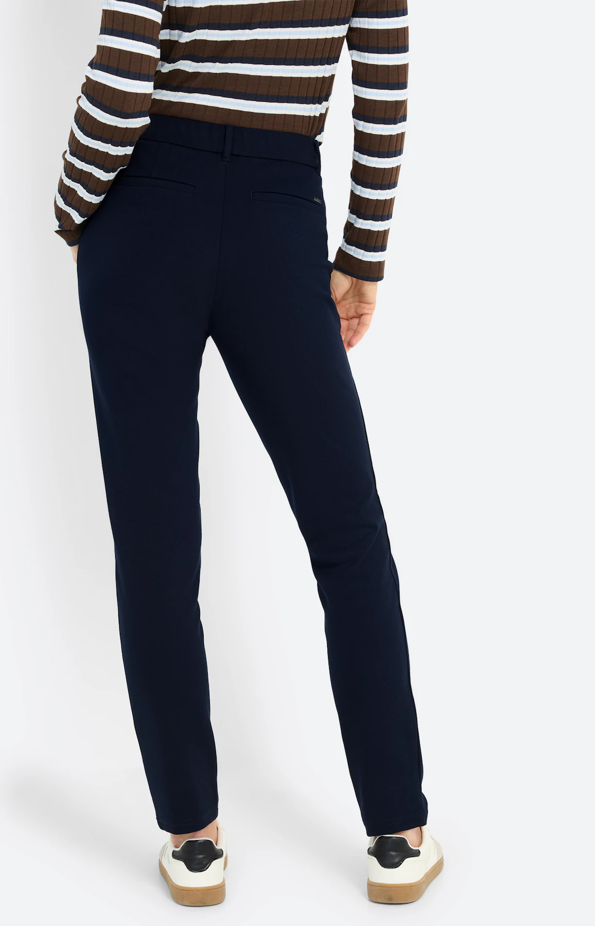 Broek met stretchband 30 inch, navy
