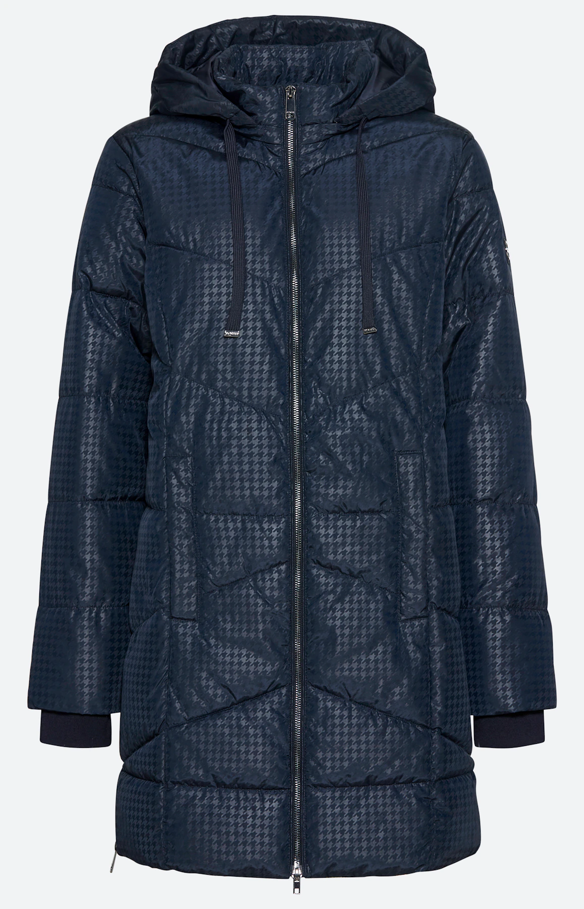 Jas met stikselmotief, navy