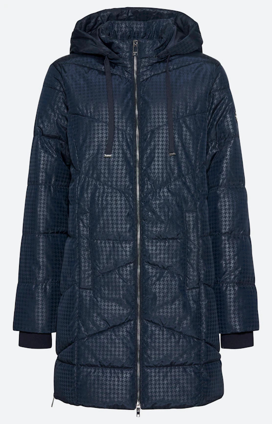 Jas met stikselmotief, navy