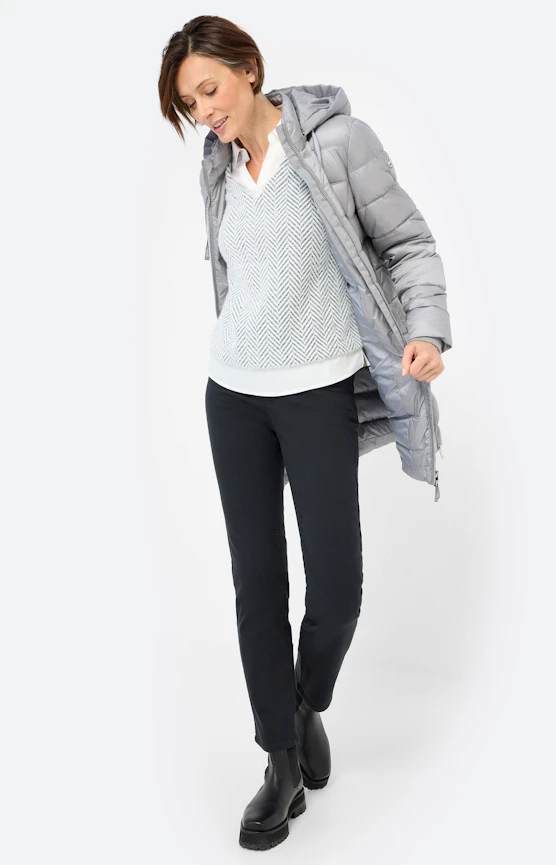 Een collectie vol knusse materialen en zachte breisels
 Inspiratie uit de collectie "Mountain Lodge"
