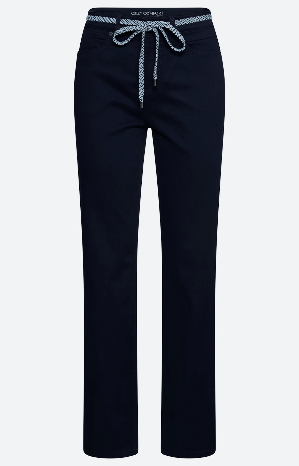 Broek met stretchaandeel 30 inch, navy