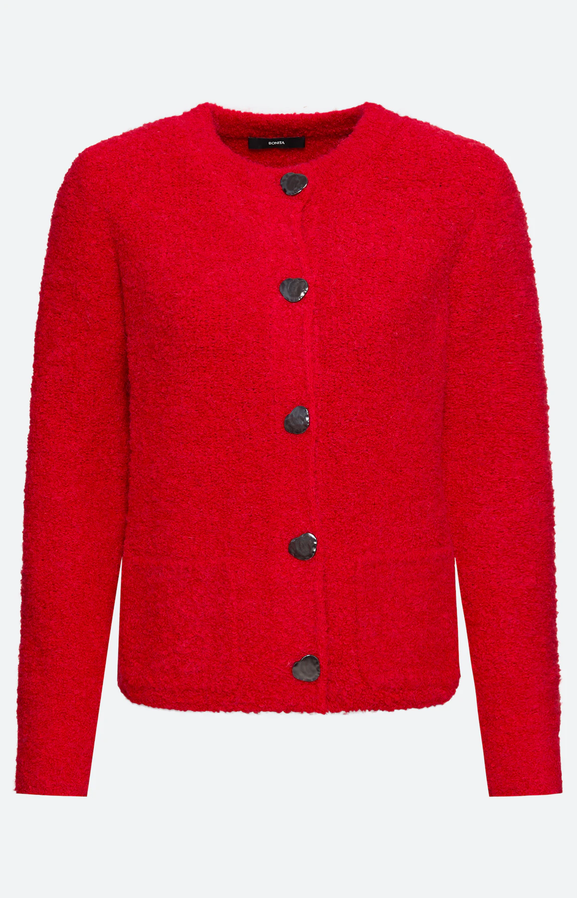 Cardigan met opgestikte zakken, rood