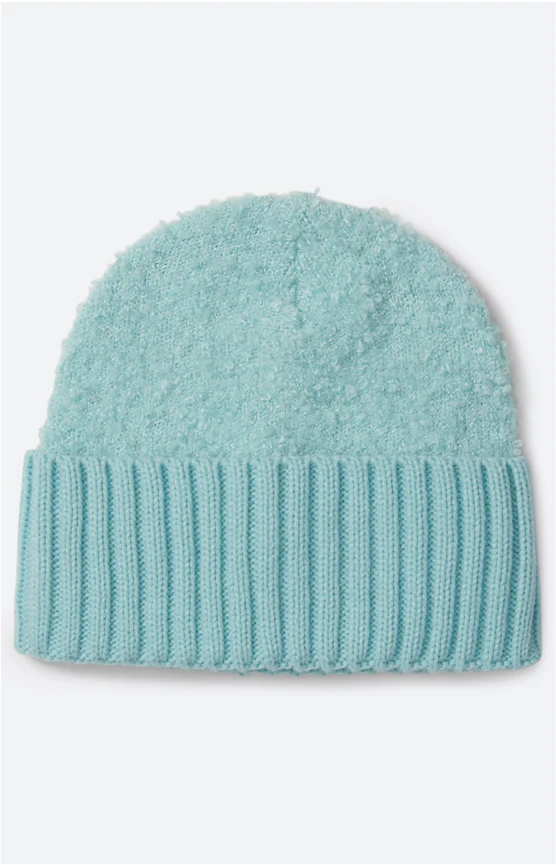 Mütze mit Bouclé-Struktur, mint