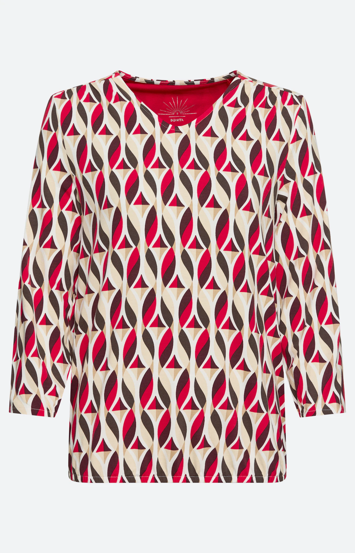 Shirt met print all-over, rood