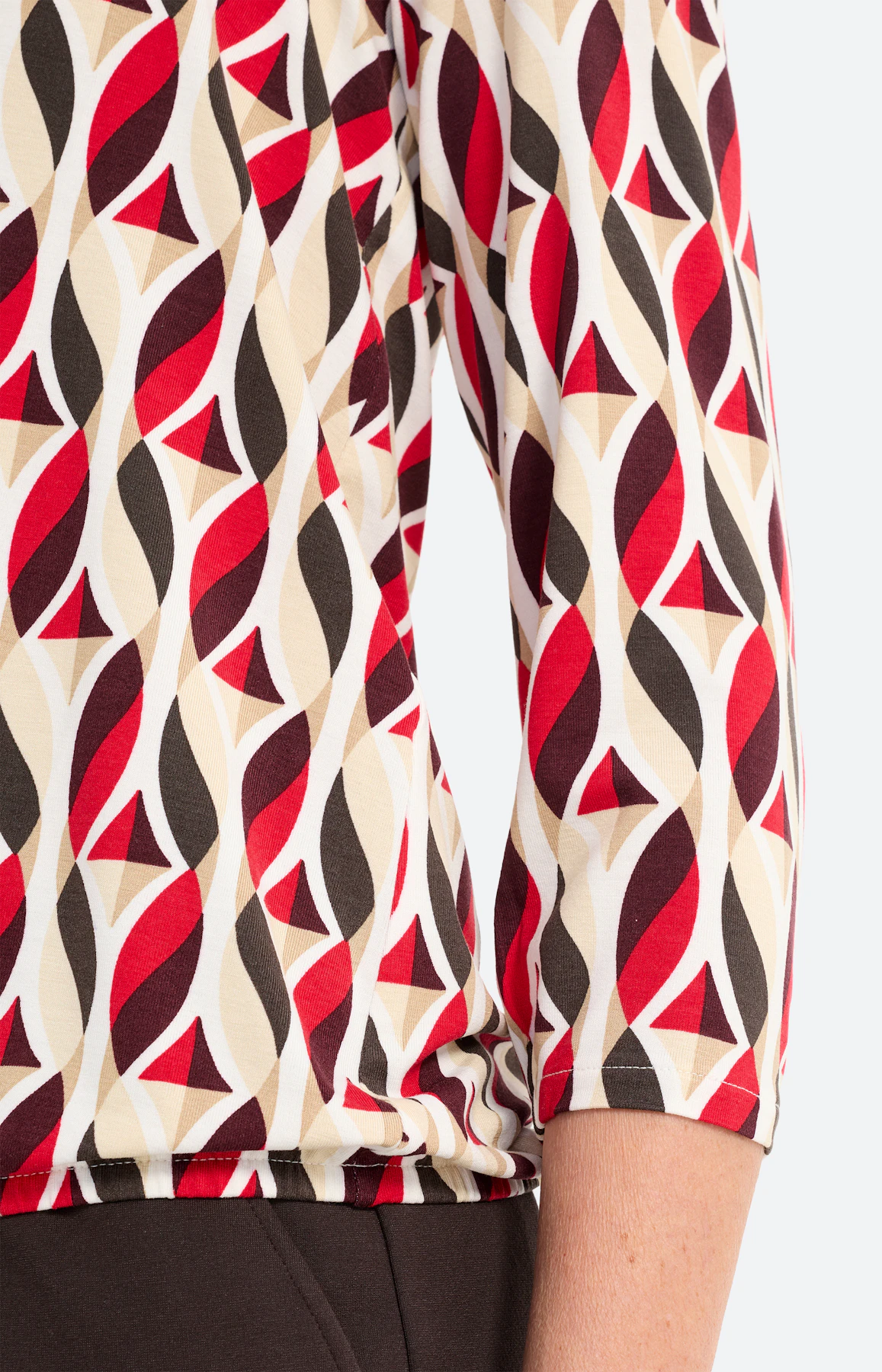 Shirt met print all-over, rood