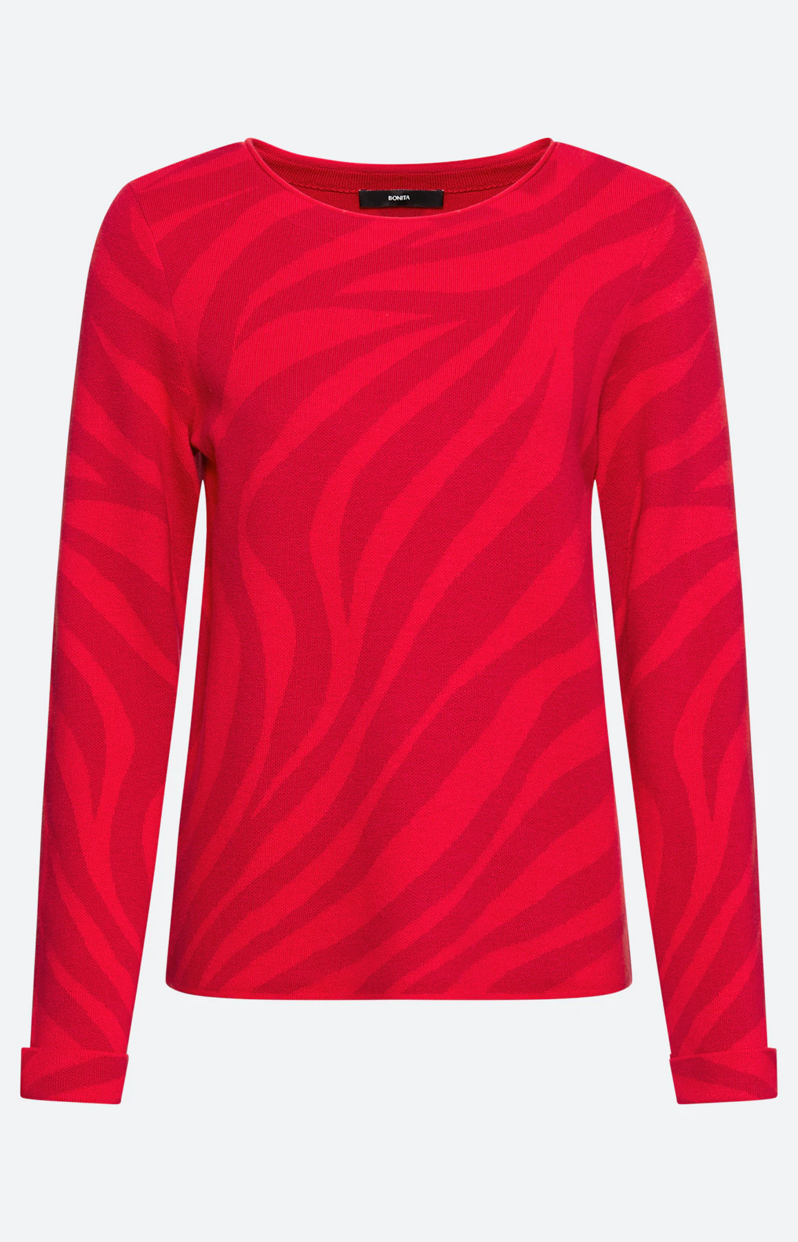 Trui met jacquardmotief, rood